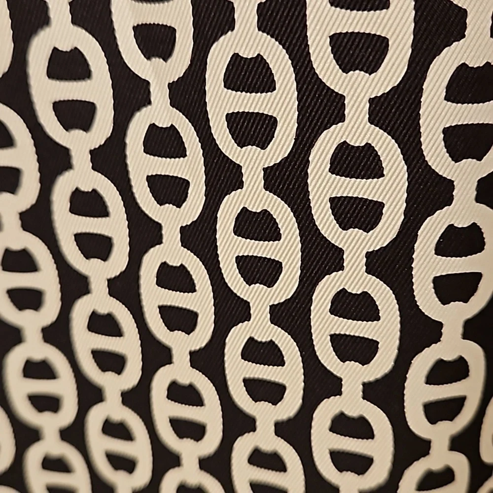 💕TORY BURCH💕 Long Sleeve Button Front Shirt Dress ~ 12 Geometric Chain Print